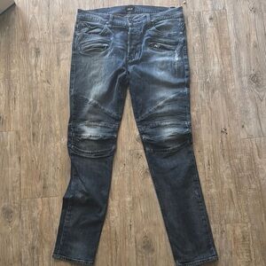 Hudson Jeans Blue biker Skinny Denim
